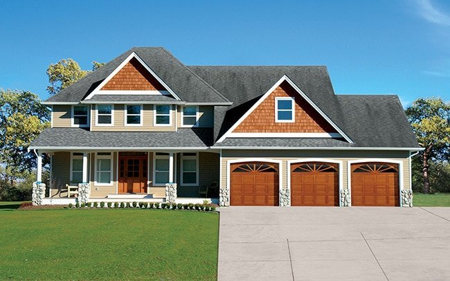 Traditional Wood Garage Door