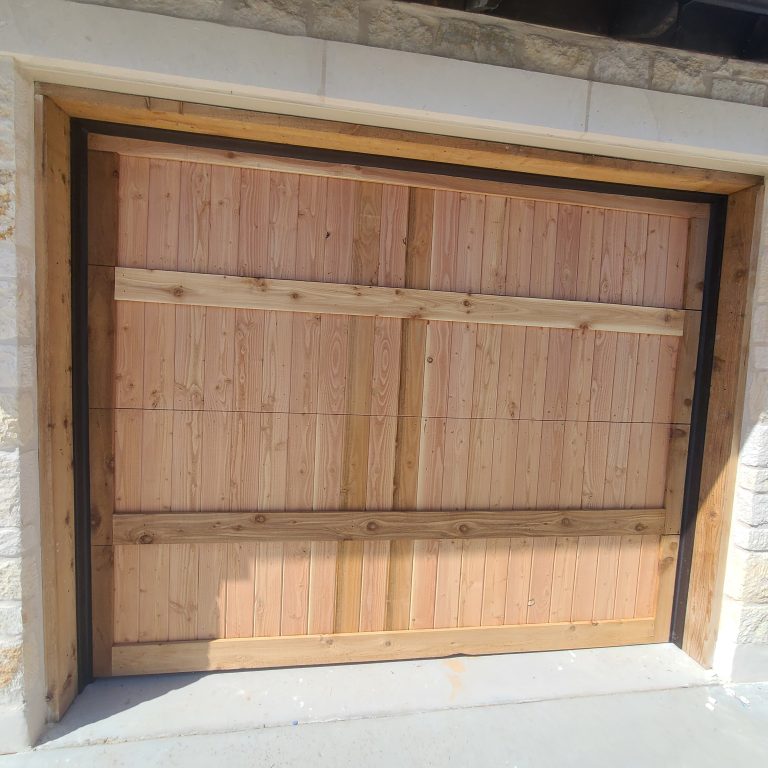 Custom Cedar Garage Doors 012