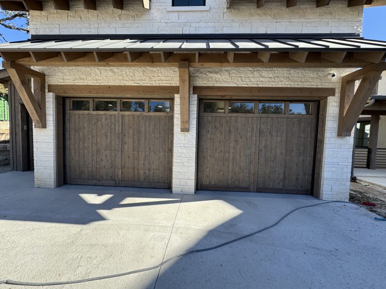 Custom Cedar Garage Doors 020